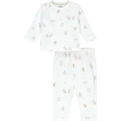 Prénatal baby pyjama Kleine Vriendjes Ivory White 50 unisex
