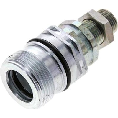 Stalen DN 12.5 Hydraulische Koppeling Snelkoppeling 12 mm L Knelring Schotkoppeling ISO 14541/8434-1 D M36 x 2