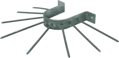Regenpijpbeschermers - 1x - anti klimbeugels voor regenpijpen - 10,5 cm - metaal