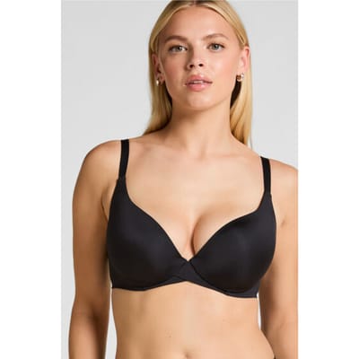 Hunkemöller Dames Lingerie Voorgevormde beugel bh Smooth - Zwart - maat A80