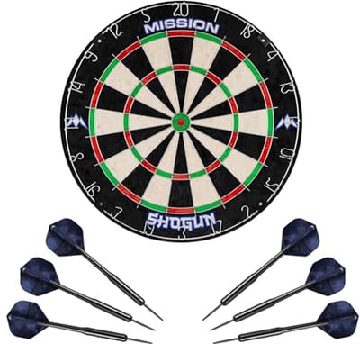 Dartbord Set met Ronde Draad en Stalen Tip Dartpijlen - Voor Serieuze en Casual Spelers