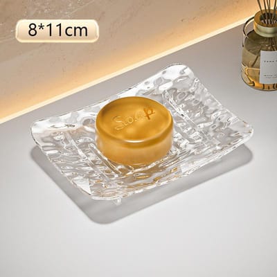 Vierkante Boog Zwarte Zeepbak Zeepbakje Zeephouder Hotel Mini Zeep Organizer Thuis Restaurant Bar Aanrecht Zeepdoos Containers orange