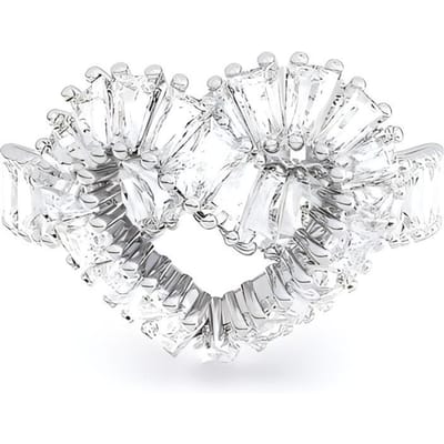 Bague Swarovski Matrix Tennis Zircone Cubique Bagues pour Femme 5648291 60 white