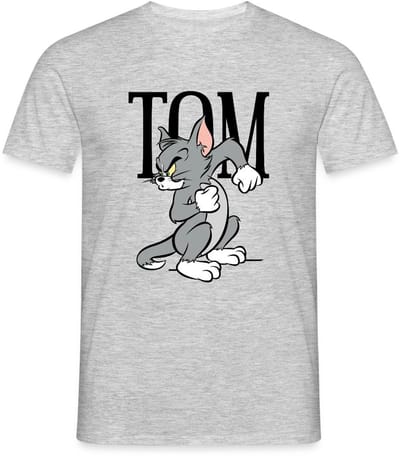 Tom En Jerry Boos Kater T-Shirt Heren