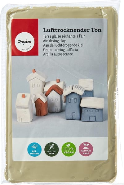 Witte luchtdrogende hobbyklei - grote pot van 1 kg