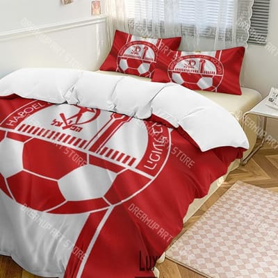 3D Print Hapoel Beer Sheva Beddengoed Set Twin Queen King Full Size Dekbedovertrek Kussensloop Bed jongens meisjes Volwassene Huishoudtextiel EU Single 150x200cm