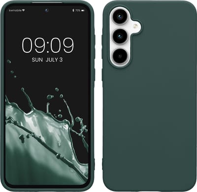 kwmobile telefoonhoesje geschikt voor Samsung Galaxy A55 5G - Hoesje voor smartphone - Back cover in blauwgroen