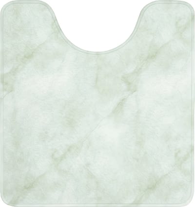 WC mat met uitsparing 55x60 cm - Antislip - Groen - Marmer - Vloeiende aders - Toiletmat met uitsnijding - Vloermat - Douchemat - Toilet tapijt - Toiletmatten
