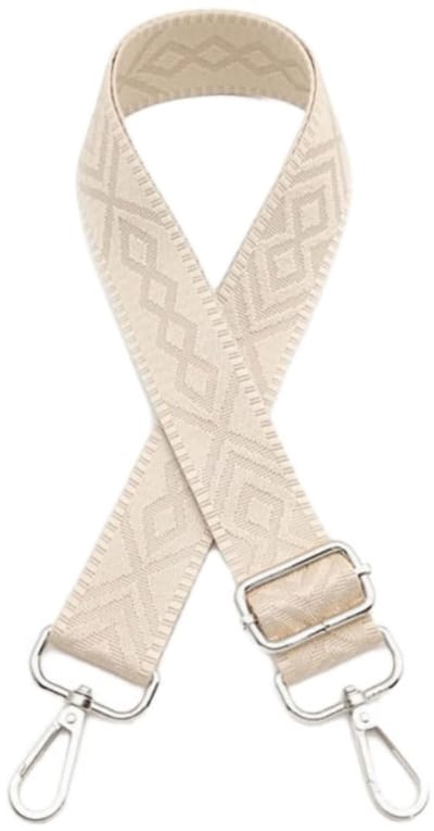 Dailygoods- Tasriem Verstelbaar - Schouderriem - Tassenriem - Polyester - Breedte 3,8 cm - Lengte 75-130 cm - Zilveren Gesp - Schouderband