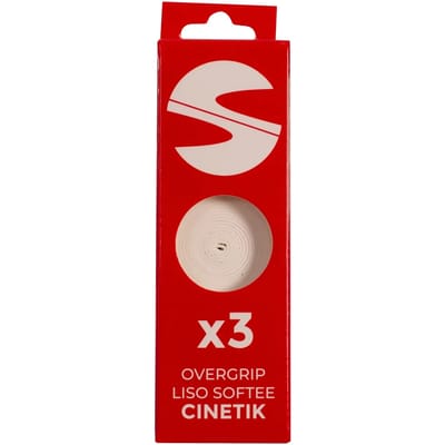 Set van 3 overgrips Glad Softee Cinetik Blanco ÚNICA