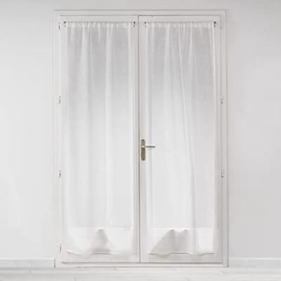 Gordijnstang Set - Rechte Stang - Decoratief Gebruik - 100% Polyester - 2 x 70 x 240 cm - Wit