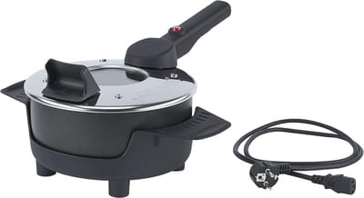 Multifunctionele Pan met Glazen Deksel en Antiaanbaklaag - 2L, 400W