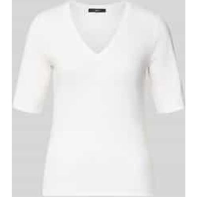 regular fit T-shirt van linnenmix model 'OPZIONE'