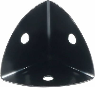 Set van 10 zwarte hoekbeschermers voor ijzeren tafels - 28*28 mm, gatdiameter 3,5 mm - Geschikt voor meubelbescherming, decoratie, anti-impact en anti-breuk