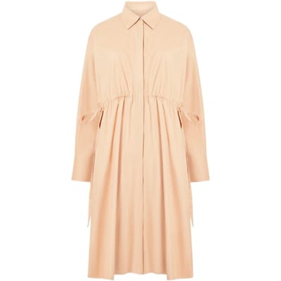 French Connection Poplin Tie Shirt Dress K Tan Size: 8 | Shirt Dresses Outlet | Dames | Ecru