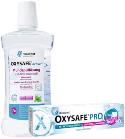 Miradent OXYSAFE pakket - Mondwater + Tandpasta