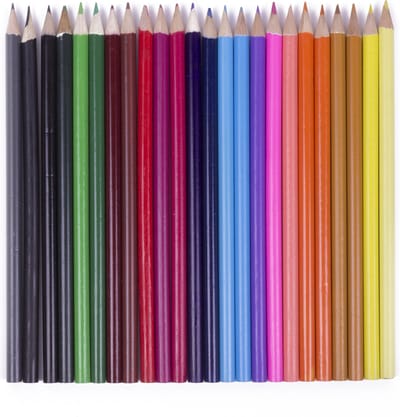 Benson 24 kleurpotloden - meerkleurig - 24-delig - hout - 17,5 x 20,5 cm