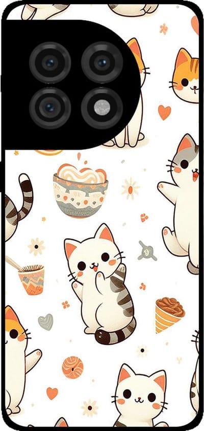 Smartphonica Telefoonhoesje Geschikt voor OnePlus 11 met katten opdruk - TPU backcover case cat design geschikt voor OnePlus 11