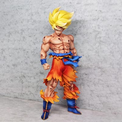 31cm/12.2inch Dragon Ball Z Son Goku Figuur Super Saiyan Goku Actiefiguren Pvc Standbeeld Collectie Model Speelgoed Cadeaus gray