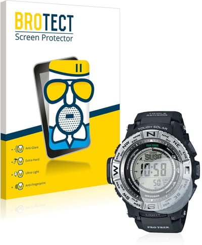 BROTECT - Screenprotector voor Casio Pro Trek PRW-3500-1 - Folie Beschermfolie Beschermglas matte