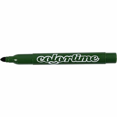 Colortime stiften, lijndikte 5 mm, dennegroen, 12 stuk/ 1 doos