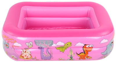 Dailygoods- Kinderzwembad Groot - Opblaasbaar Peuterbad - Veiligheidsontwerp - PVC - 130x92x50 cm - Verbeterde Dikte - Opblaasbad