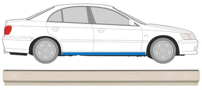 Reparatie dorpel onderste deel voor Honda Accord 1998-2002 / Links = Rechts