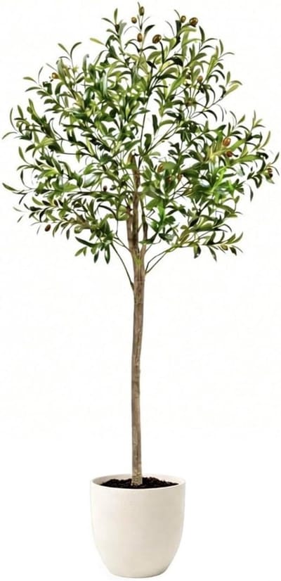 Kunst Olijfboom - Decoratieve Kunstplant - Woonkamer Decoratie - Natuurgetrouw Ontwerp - 150 cm - Groen
