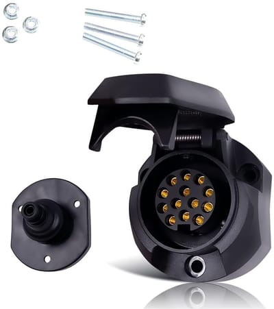 Dailygoods- Aanhangercontactdoos 13-polig - Waterdicht - 12v/24v - Koperen Kern