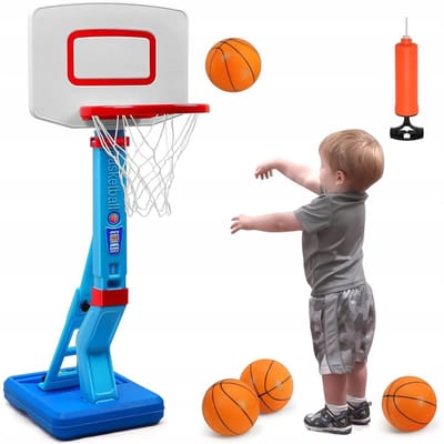 Basketbalstandaard voor kinderen - basketbalring - in hoogte verstelbaar 70-138 cm - veilig en stabiel - eenvoudig te monteren - perfect cadeau voor kinderen - voor tuin, kamer en zwembad