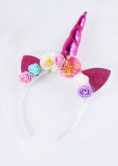 Akyol - eenhoorn haarband | Diadeem | Eenhoorn Tiara | Unicorn Haarband | Haar Accessoire | Hoofdband met Oortjes | Verjaardagsfeestje | Verkleden