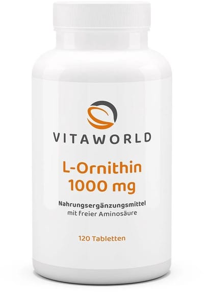 Vitaworld L-ornithine 1000mg 120 tabletten