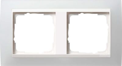 Afdekraam Dubbel - Wandmontage Frame - Elektrische Afwerking - Onbreekbaar Materiaal - 30x20cm - Zuiver Wit