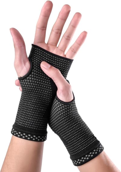 Polssteunen voor carpaletunnelsyndroom - polscompressiemouwen voor polspijnverlichting - dagelijks gebruik - vrouwen en mannen