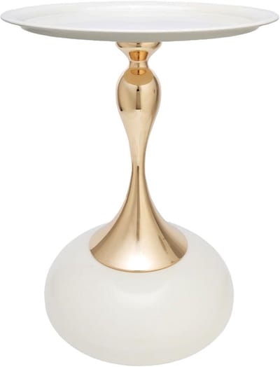 Kleine Ronde Bijzettafel Luxe Salontafel Metalen Nachtkastje Creatieve Bank Kant Italiaanse Stijl
