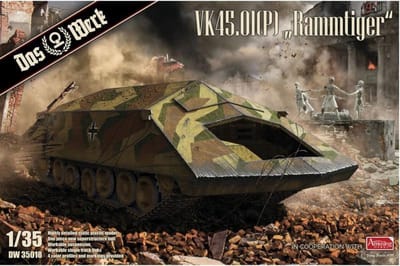 Das Werk Modelbouwpakket Militaire voertuigen - 35018 VK4501(P) Rammtiger Plastic - 1:35 - Modelbouw