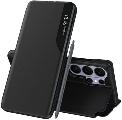 Hoesje geschikt voor Samsung Galaxy S26 Ultra - Techsuit eFold Book Case - Zwart