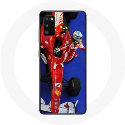 Coque - Formule 1 - Galaxy A41 - Souple - Rouge - Fernando Alonso rouge