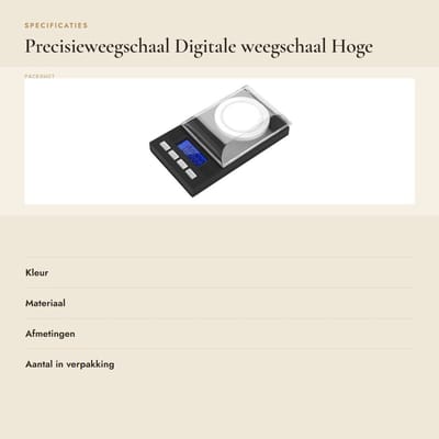 Dailygoods- Precisieweegschaal 0,001 g - Digitale Sieradenweegschaal - Kalibratiegewicht - Tara-functie - Automatische Uitschakeling - Voorruit voor Stabiliteit - Digitale Weegschaal
