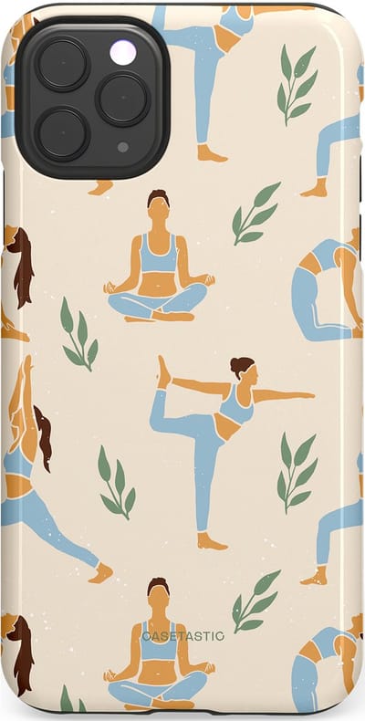 Casetastic Hoesje Geschikt voor Apple iPhone 11 Pro Max - Stijlvolle Beschermende Duo-layer Case - Yoga zen