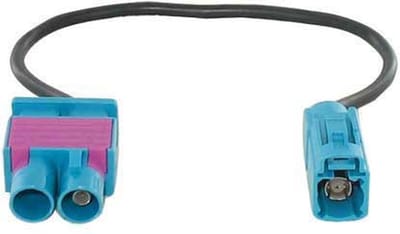 Fakra adapter dubbel male --> fakra female