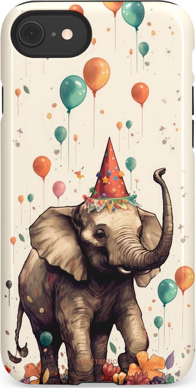 Casetastic Hoesje Geschikt voor Apple iPhone 7/8/SE - Stijlvolle Beschermende Duo-layer Case - Ballonparade