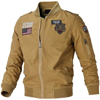 Veste Décontractée de Printemps Coupe-Vent à Capuche pour Homme Veste de Travail d'Extérieur pour Camping d'Automne Couleur Unie Veste 4XL beige