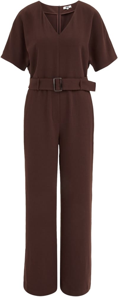 WE Fashion Dames jumpsuit met ceintuur