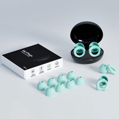 Oordopjes met ruisonderdrukking voor de slaap - Zachte oordopjes met ruisonderdrukking - Premium oordopjes - Siliconen oordopjes - 8 maten oordopjes - Geschikt voor concerten, slapen en studeren - Blauw