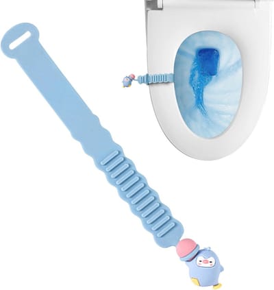 Toiletbril Houder - Deksel Lift Clip - Hygiënisch Werken - Cartoon Handvat - 23 x 3 cm - Meerdere Kleuren