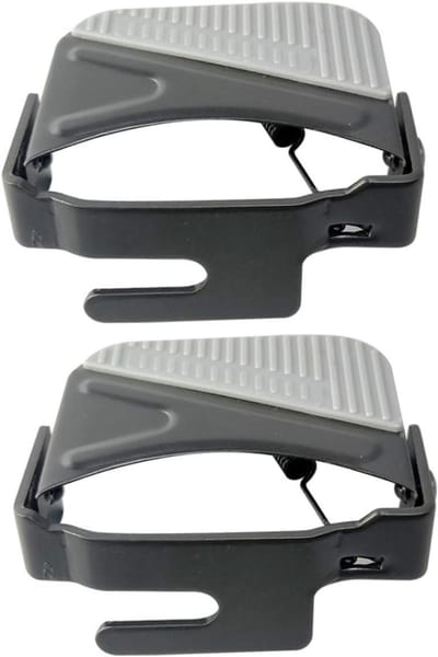 Fiets Voetsteunen - Achterste Pedalen - Comfortabel Fietsen - Opklapbaar Antislip - 9x8cm - Zwart