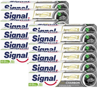 Signal Integral 8 Charcoal Tandpasta 12 × 75 ml