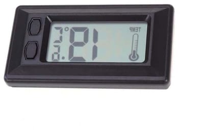 Digitale Auto Thermometer met Dubbelzijdige Plakstrip, Mini Temperatuurmeter voor Binnen en Buiten, Zwart