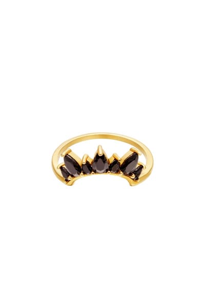 Ring - Stainless Steel - Zirkonia - The Crown - maat 16- yehwang